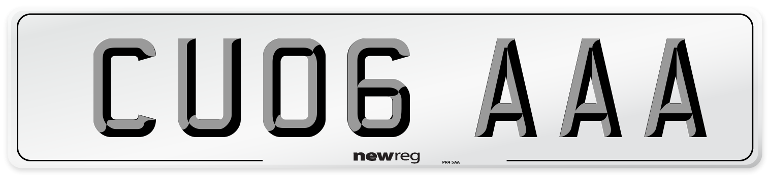 CU06 AAA Number Plate from New Reg